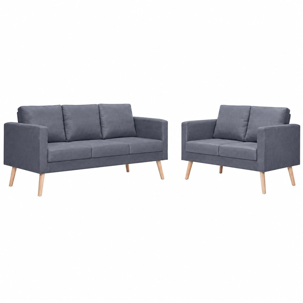 Modulares vidaXL Ecksofa aus Stoff, 5-Sitzer mit Holzrahmen