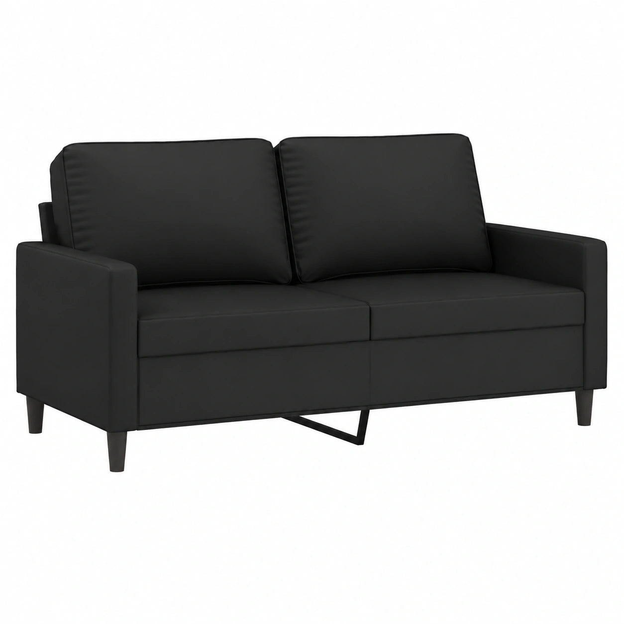 Modernes Schlafsofa aus schwarzem Samt, 2-Sitzer, für Wohnzimmer oder Büro, 140 cm