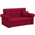 Elegantes Schlafsofa Viva mit Bettkasten und Kissen, 3-Sitzer, abgerundete Armlehnen, Kronos 02