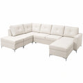 All4All Multifunktionales Ecksofa Paul IV mit Bettkasten, Schlaffunktion, Polsterung - Wohnlandschaft, wählbar in Links oder Rechts