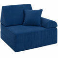Ergonomisches Cord-Kindersofa mit Waschbezügen, Blau