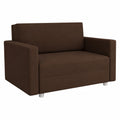 Sofnet Schlafsofa Pura Maxi mit Stauraum - Polstercouch mit Bettkasten in Braun