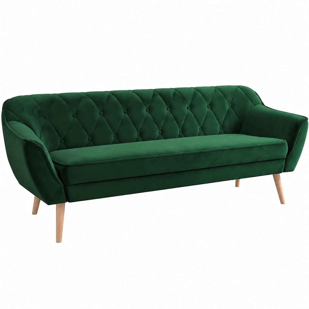 Modernes Dreisitzer Sofa mit Holzakzenten - Skysin 3