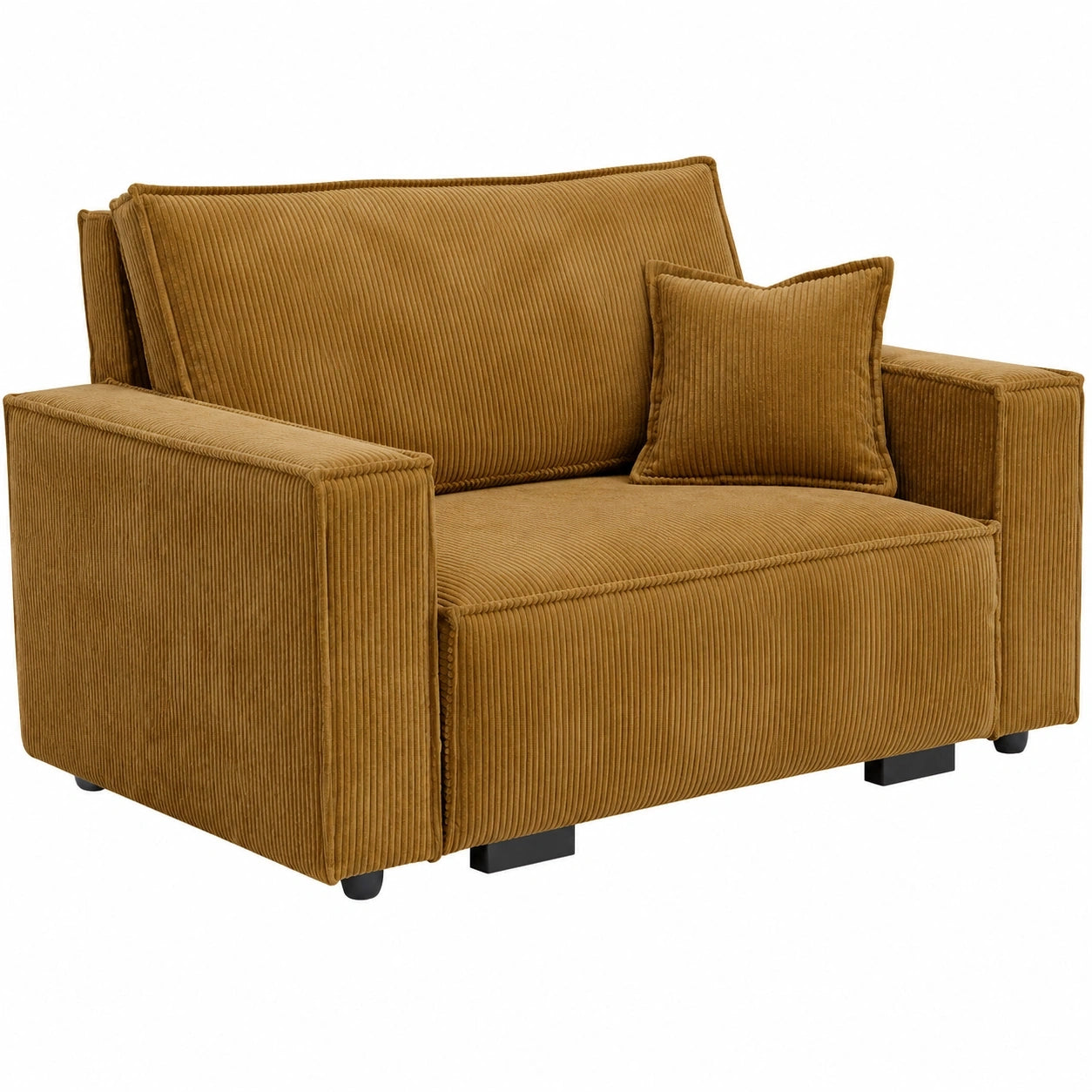 Bequemes Schlafsofa Viva Star Cord II mit Stauraum und Kissen, Zweiersofa in verschiedenen Farben